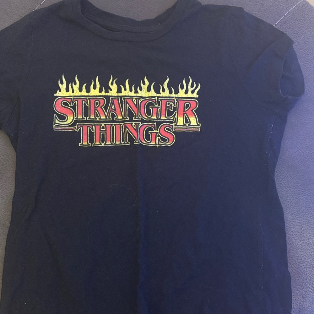 Stranger Things Kids Black T-Shirt